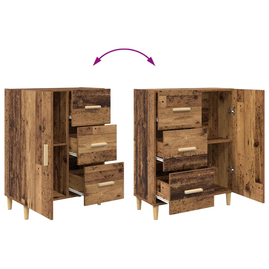 Buffet Bois ancien 34 x 69,5 x 90 cm Bois d'ingénierie - 10