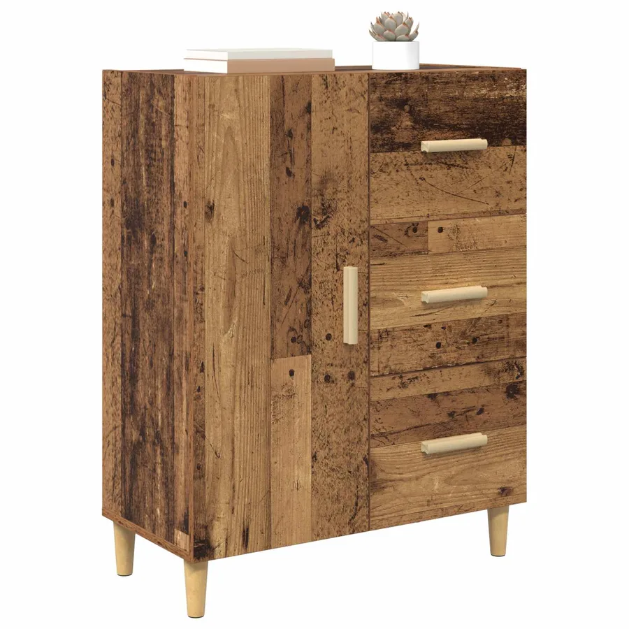 Buffet Bois ancien 34 x 69,5 x 90 cm Bois d'ingénierie - 3