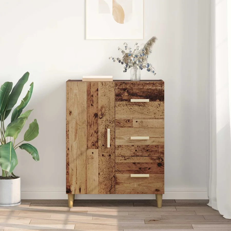 Buffet Bois ancien 34 x 69,5 x 90 cm Bois d'ingénierie - 4