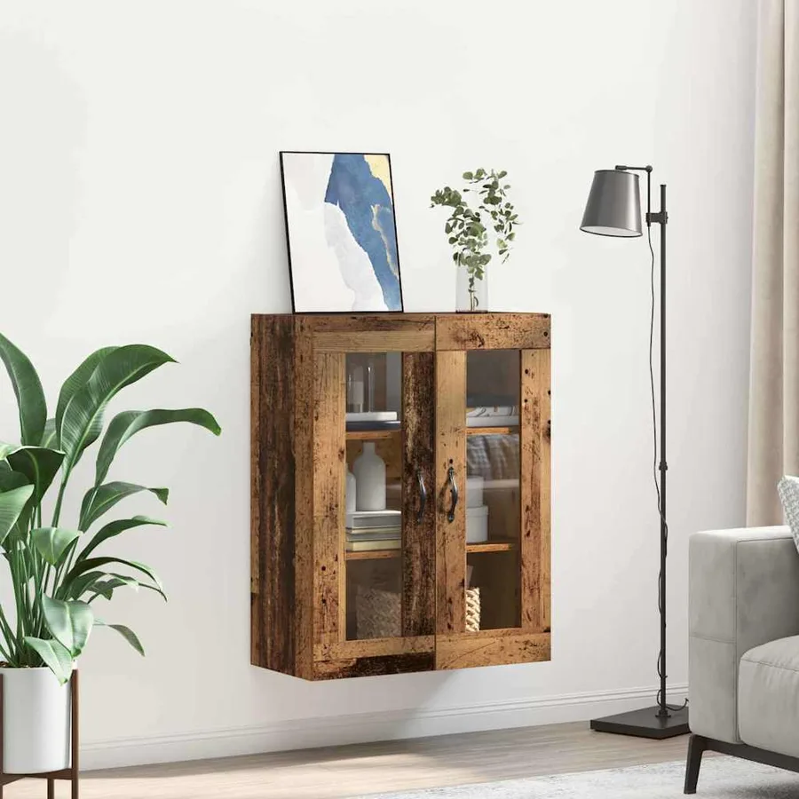 Meuble mural Bois Ancien 69,5 x 34 x 90 cm - 4