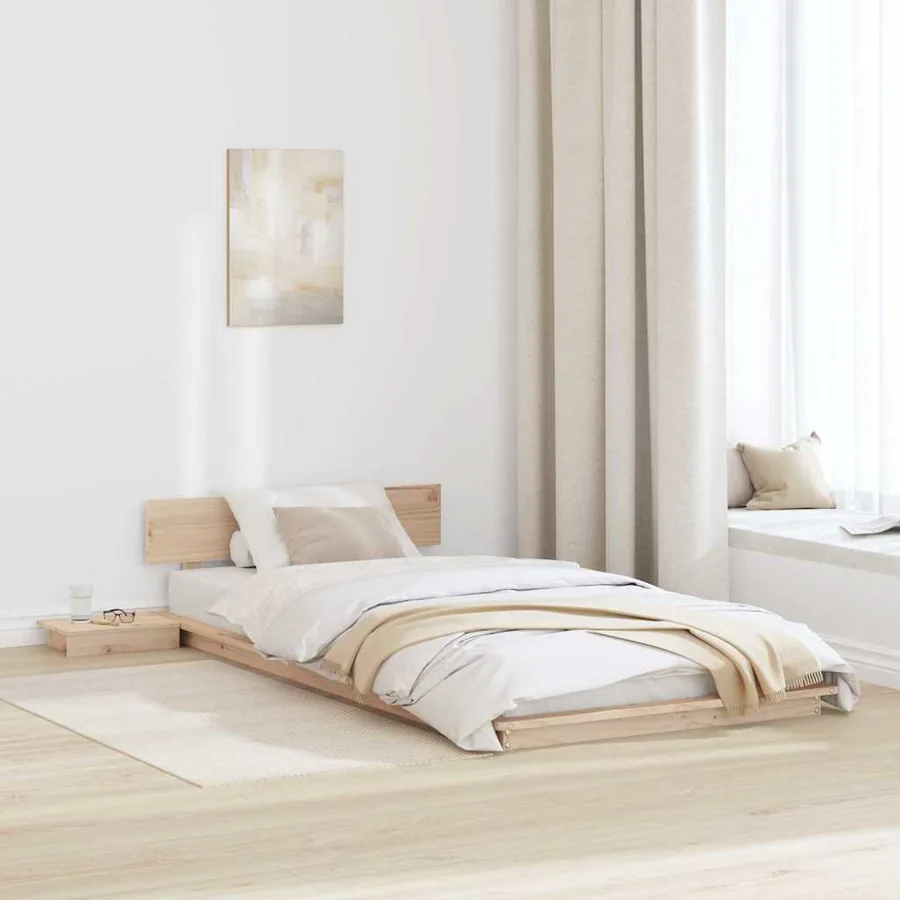 Cadre de lit Marron 80 x 200 cm bois