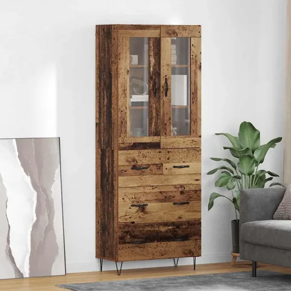 Haut Armoire Bois Ancien 69,5 x 34 x 90 cm Bois d'ingénierie
