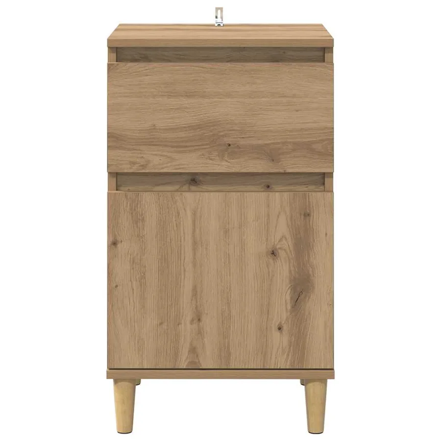 Cabinet de chevet Chêne artisanal 40 x 35 x 70 cm - 6