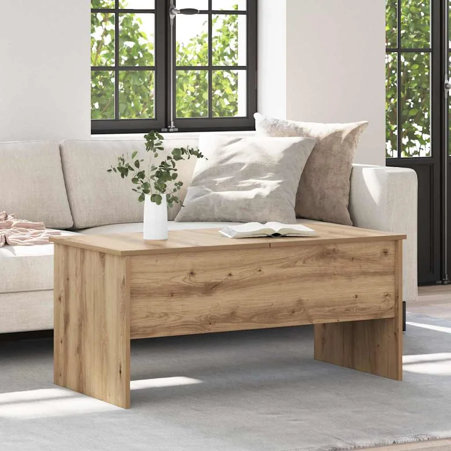 Table basse Chêne artisanal 102 x 50,5 x 46,5 cm