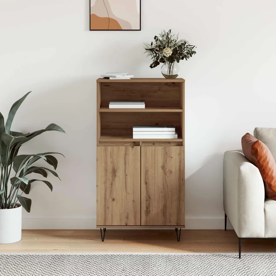 Haut Armoire Marron 60 x 36 x 110 cm Bois d'ingénierie - 4
