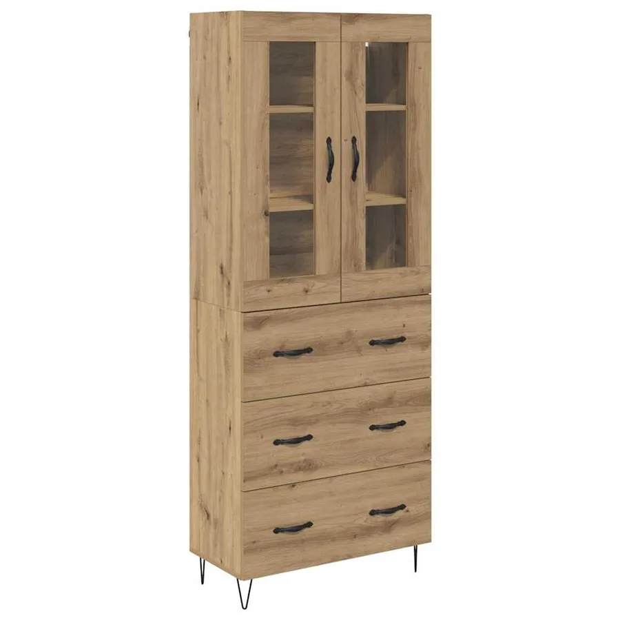 Haut Armoire Chêne artisanal 69,5 x 34 x 90 cm - 2