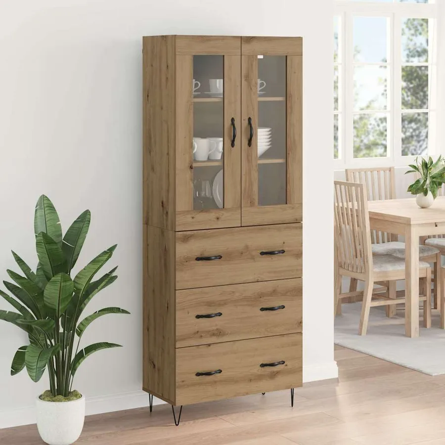 Haut Armoire Chêne artisanal 69,5 x 34 x 90 cm - 4