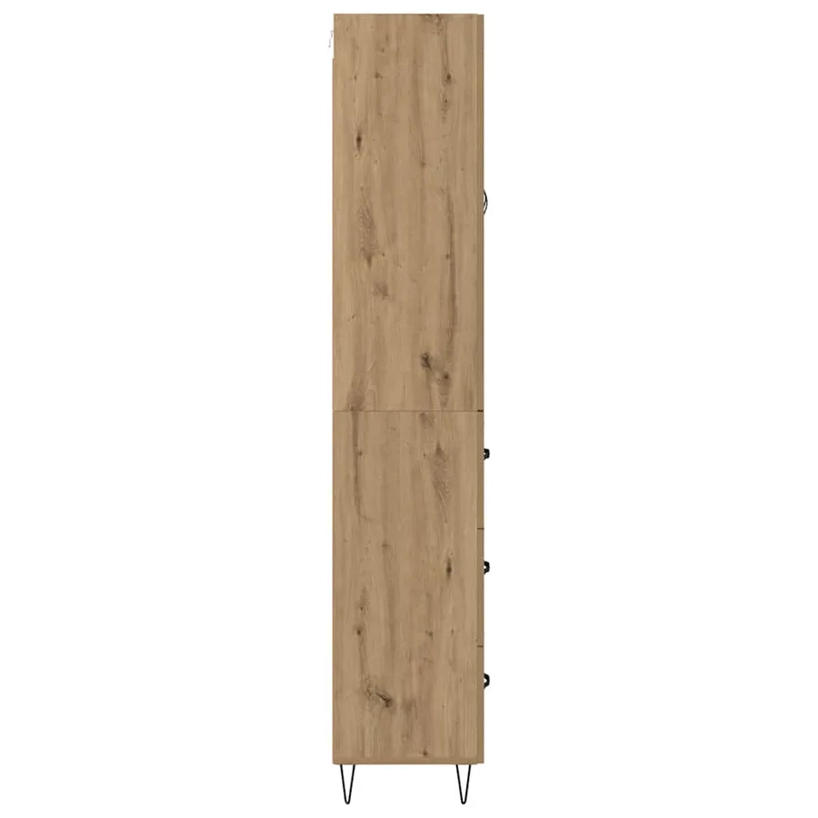 Haut Armoire Chêne artisanal 69,5 x 34 x 90 cm - 9