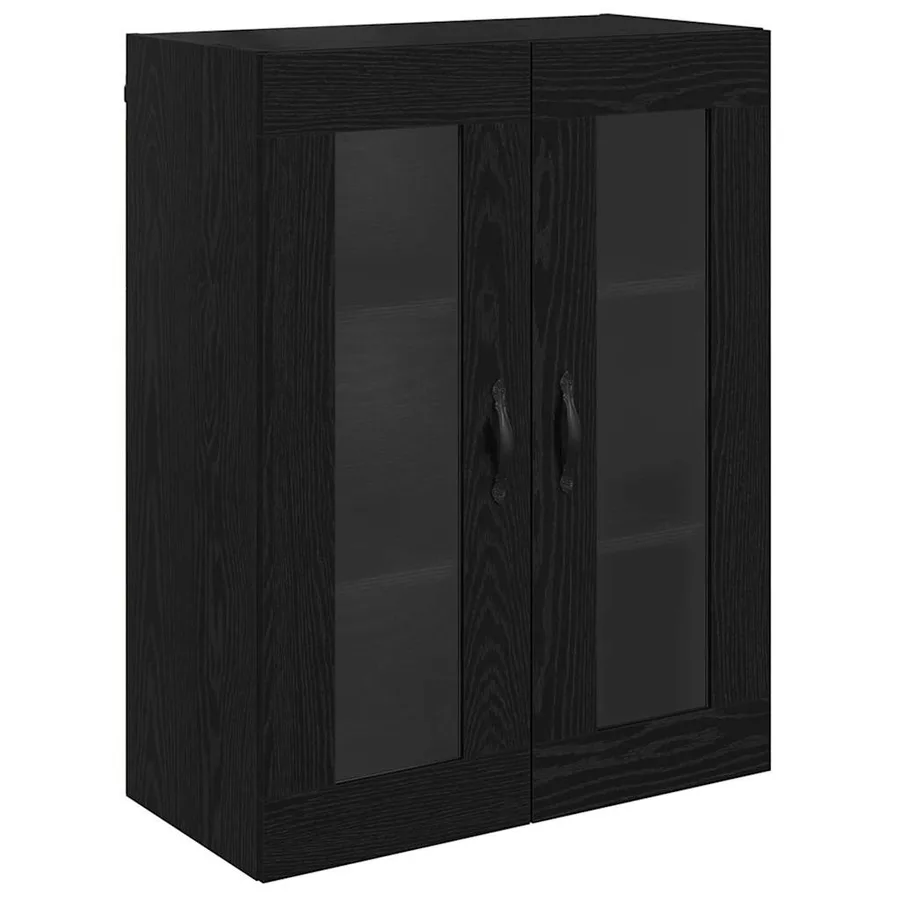 Meuble mural Chêne noir 69,5 x 34 x 90 cm - 2