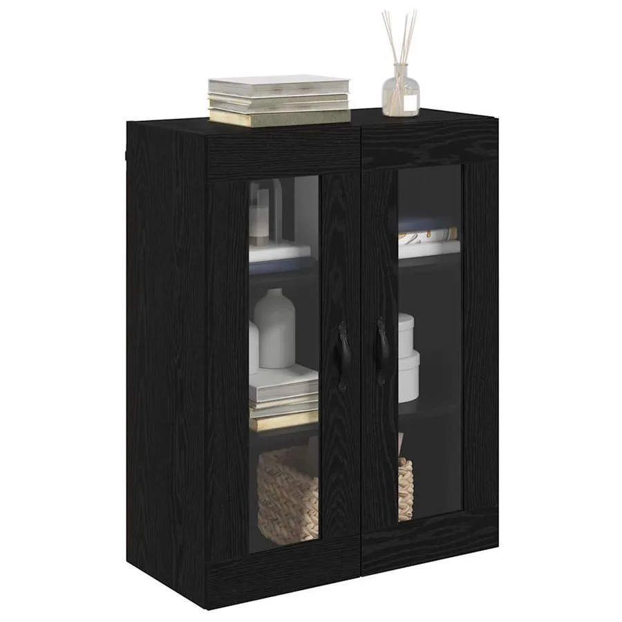 Meuble mural Chêne noir 69,5 x 34 x 90 cm - 3