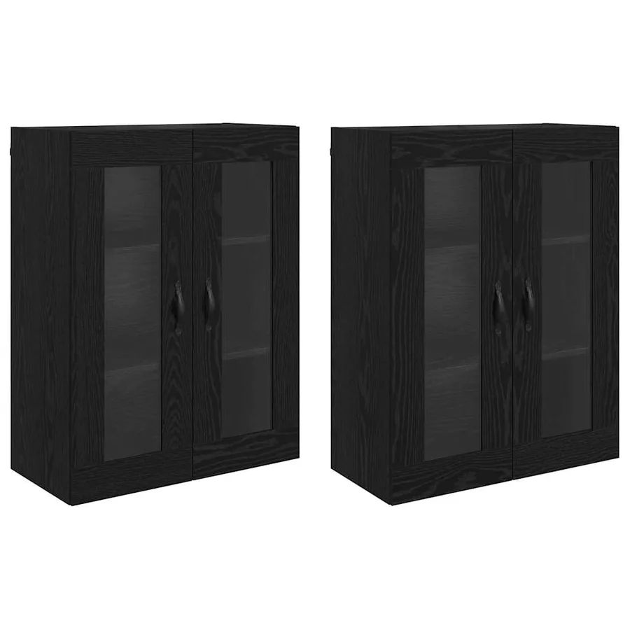 Cabinets muraux 2 pcs Chêne noir 69,5 x 34 x 90 cm - 2