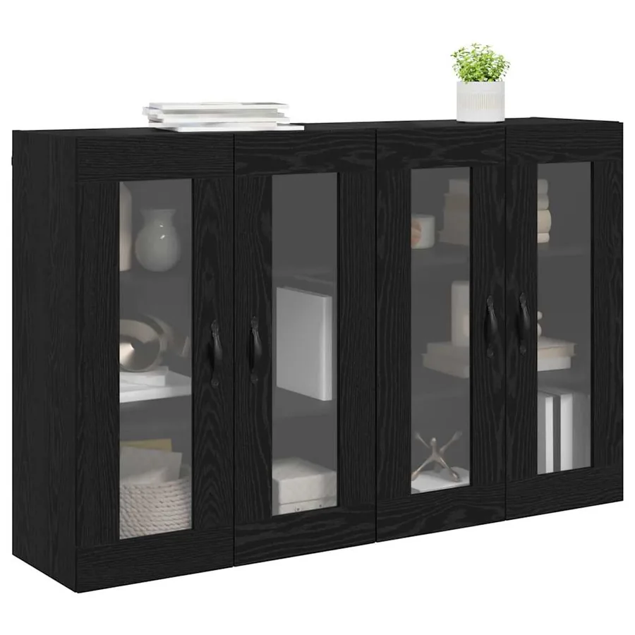 Cabinets muraux 2 pcs Chêne noir 69,5 x 34 x 90 cm - 3