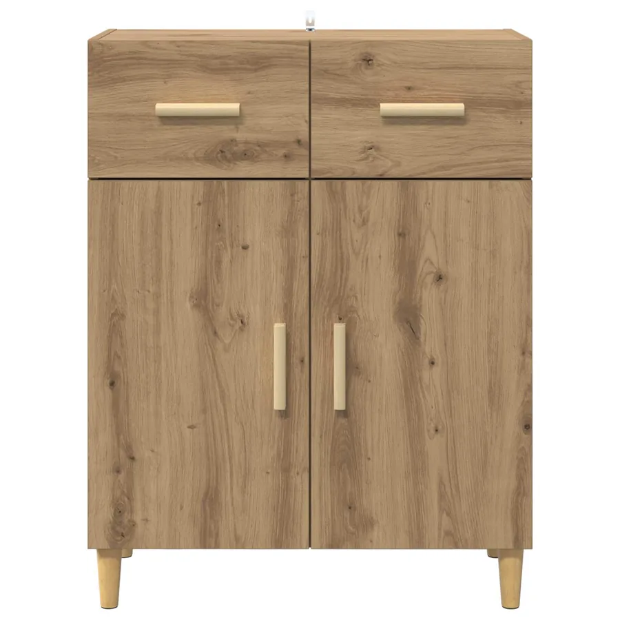 Buffet chêne artisanal 34 x 69,5 x 89 cm Bois d'ingénierie - 6