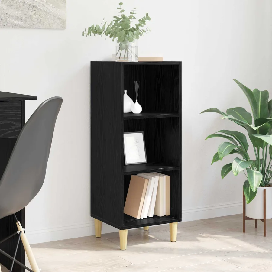 Buffet Chêne noir 34,5 x 32,5 x 90 cm Bois d'ingénierie