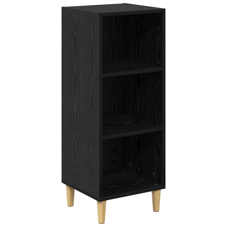 Buffet Chêne noir 34,5 x 32,5 x 90 cm Bois d'ingénierie - 2