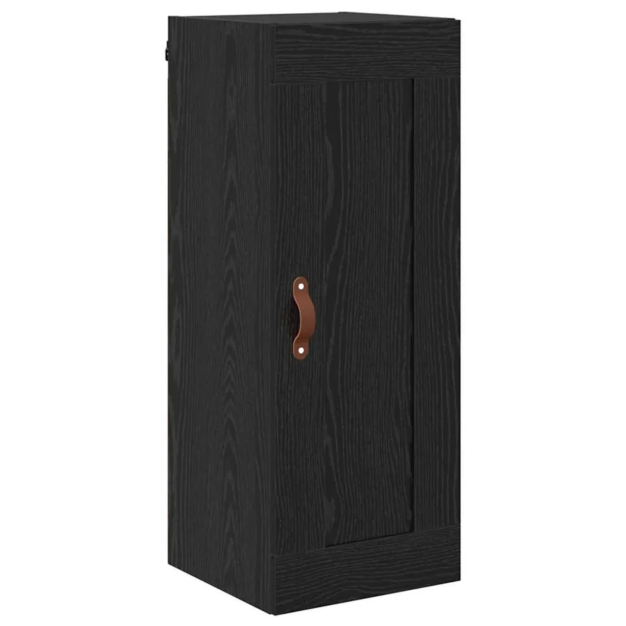 Meuble mural Chêne noir 34,5 x 34 x 90 cm Bois d'ingénierie - 2