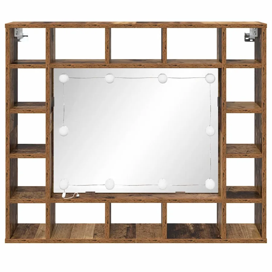 Armoire Miroir Bois ancien 91 x 15 x 76,5 cm Bois d'ingénierie - 5