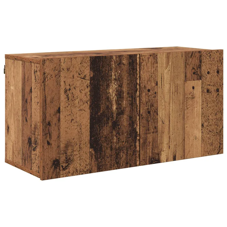 Unité murale de TV 5 pcs Bois Ancien Bois d'ingénierie - 7