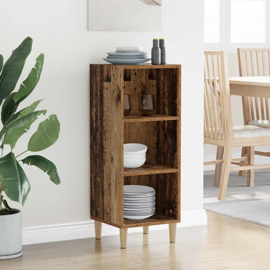 Buffet Bois ancien 34,5 x 32,5 x 90 cm Bois d'ingénierie - 4