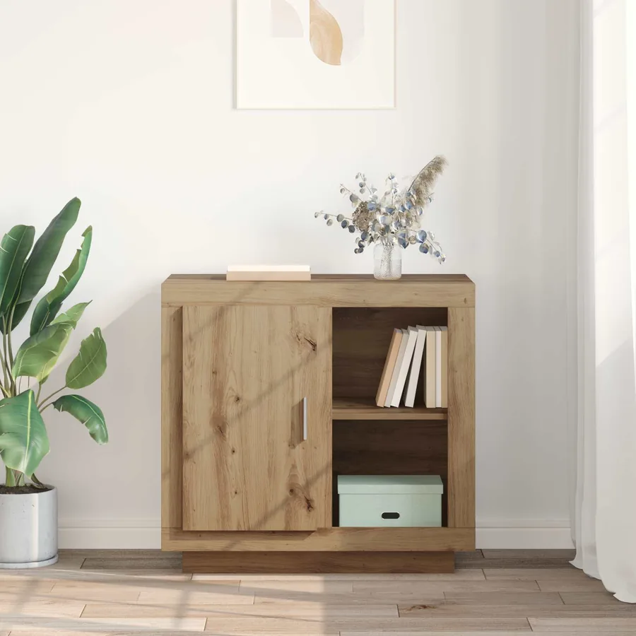 Buffet Chêne artisanal 80 x 40 x 75 cm Bois d'ingénierie - 4