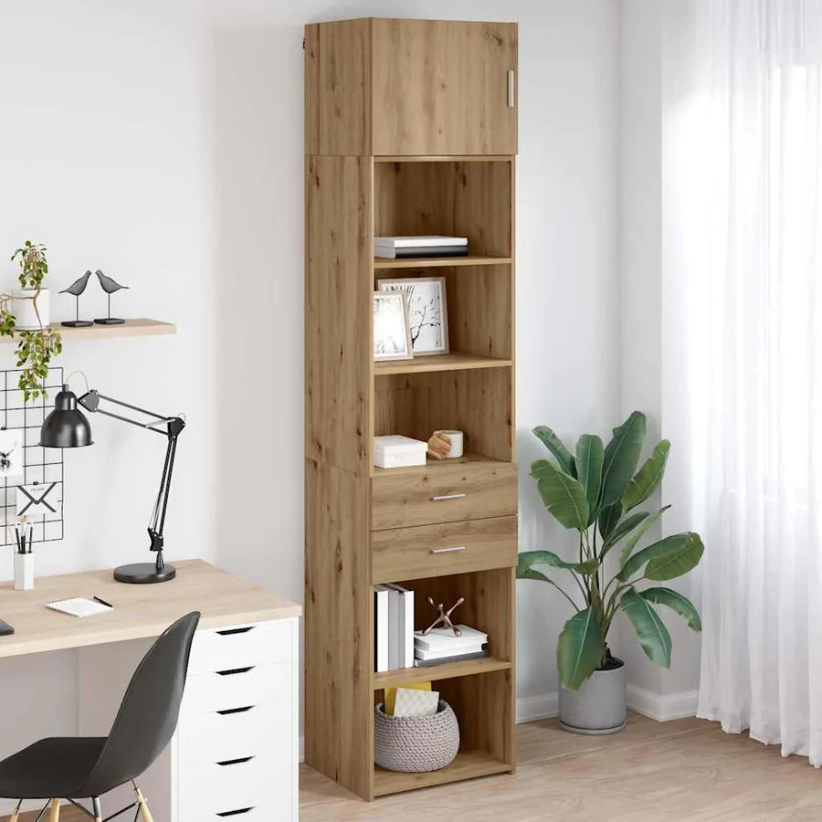 Haut Armoire Chêne artisanal 50 x 42,5 x 225 cm - 4