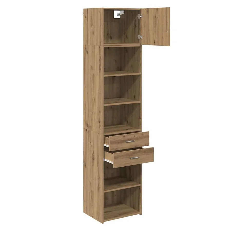 Haut Armoire Chêne artisanal 50 x 42,5 x 225 cm - 5