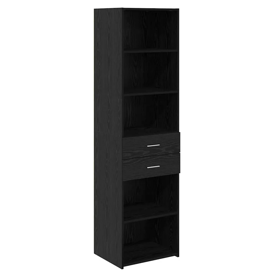Haut Armoire Chêne noir 50 x 42,5 x 185 cm Bois d'ingénierie - 2