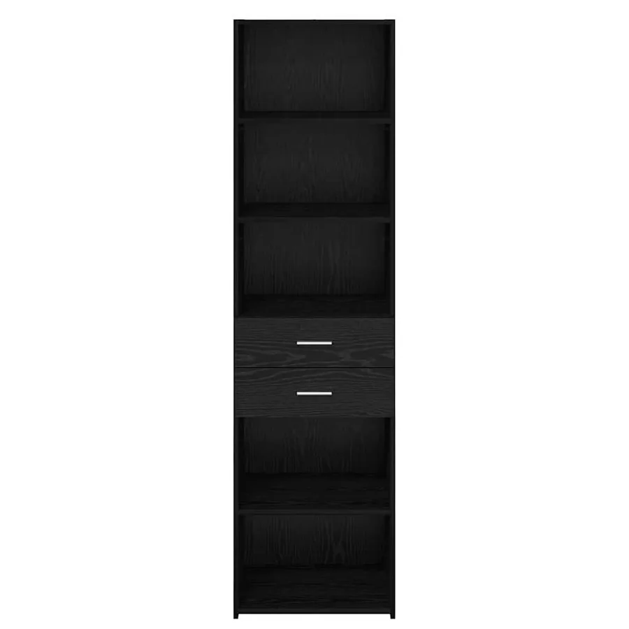 Haut Armoire Chêne noir 50 x 42,5 x 185 cm Bois d'ingénierie - 6