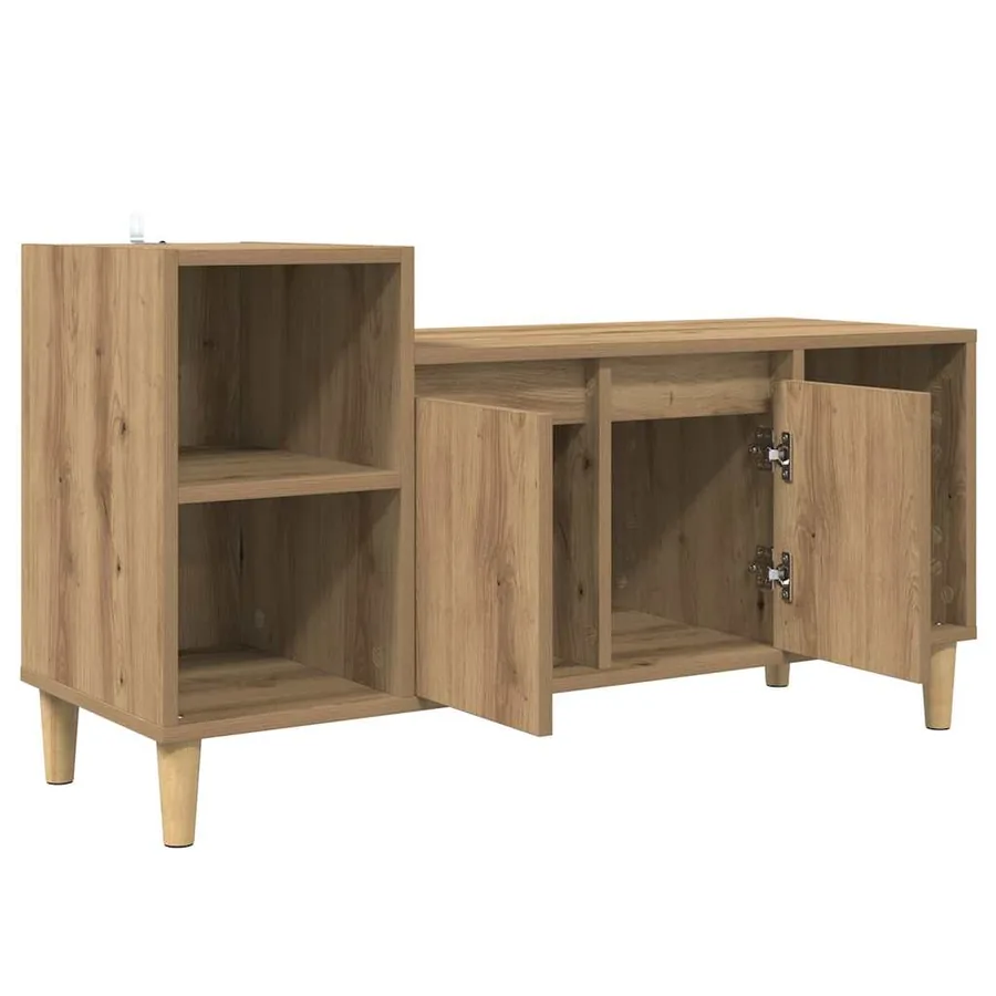 Meuble TV 100 x 35 x 55 cm Chêne artisanal Bois d'ingénierie - 5