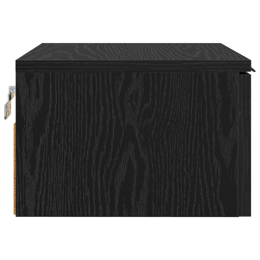 Cabinet de chevet Chêne noir 34 x 30 x 20 cm Bois d'ingénierie - 7