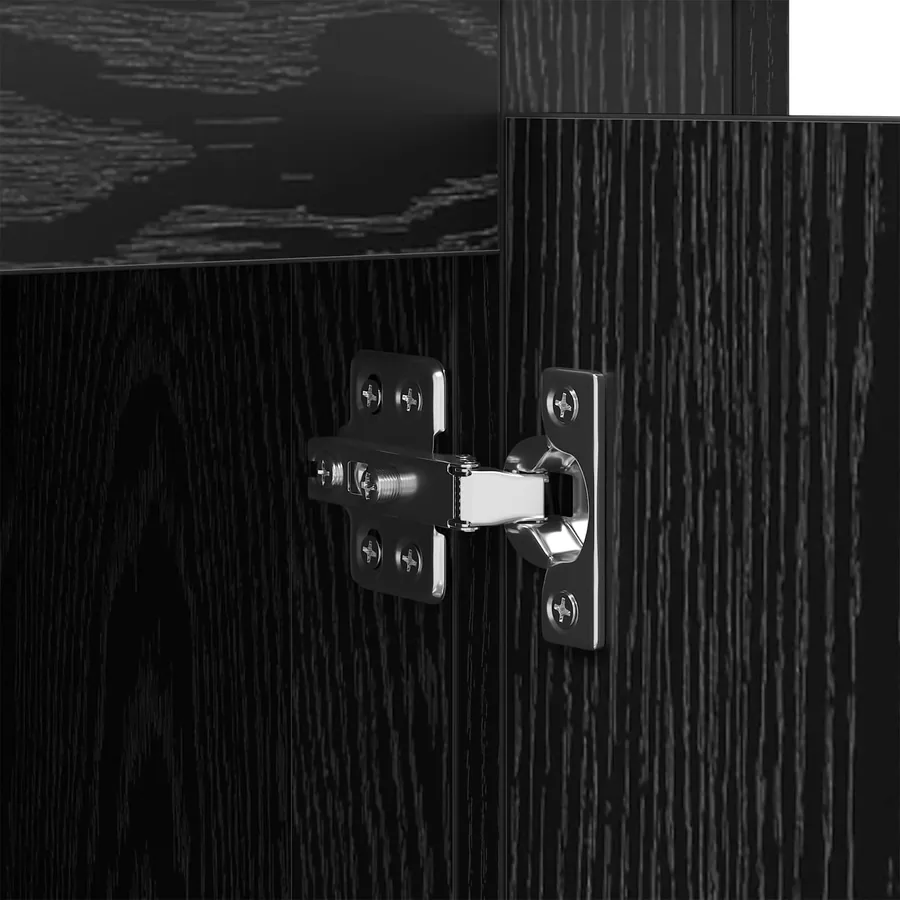 Buffet Chêne noir 70 x 35,5 x 67,5 cm Bois d'ingénierie - 9