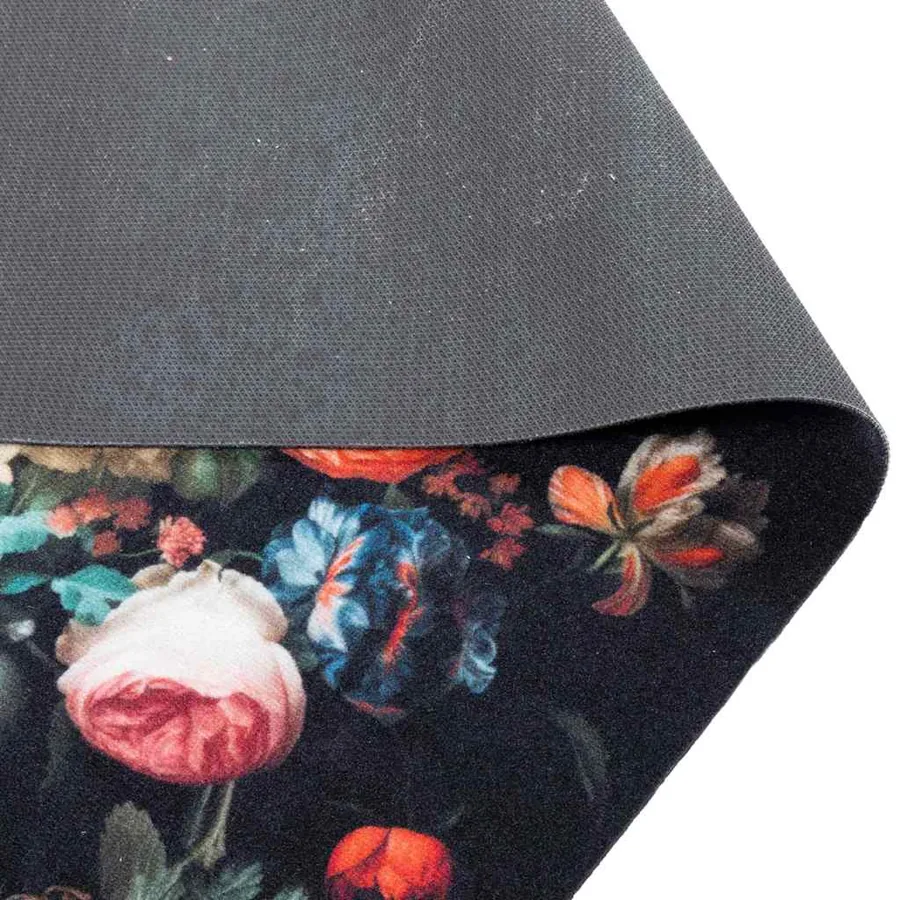 Tapis de Cuisine Noir 150 x 45 cm Velours - 4