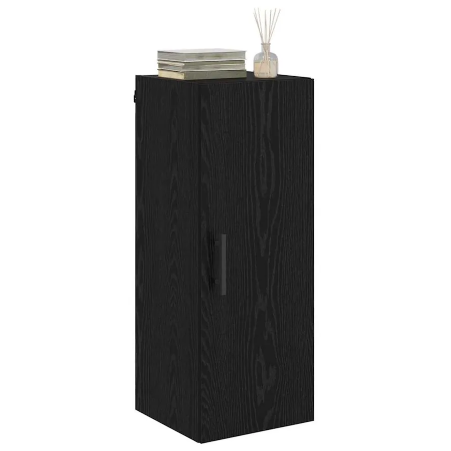 Meuble mural Chêne noir 34,5 x 34 x 90 cm Bois d'ingénierie - 3