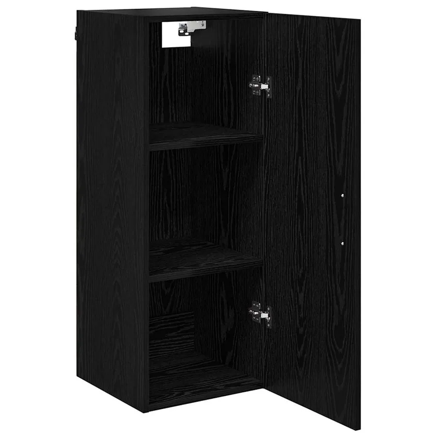 Meuble mural Chêne noir 34,5 x 34 x 90 cm Bois d'ingénierie - 5