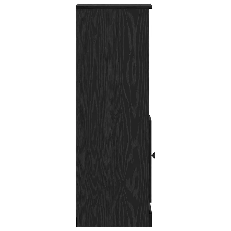 Haut Armoire avec tiroir 3 pcs Chêne noir Bois d'ingénierie - 10