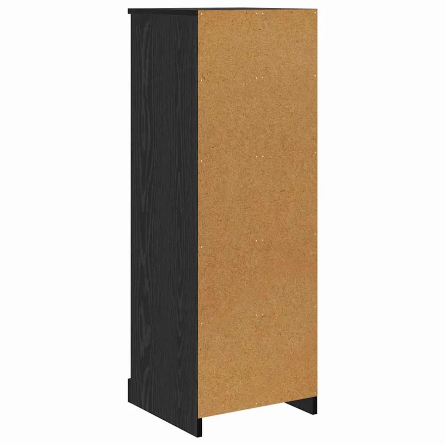 Haut Armoire avec tiroir 3 pcs Chêne noir Bois d'ingénierie - 12