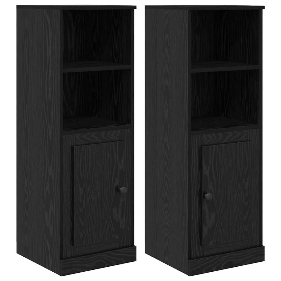 Haut Armoire avec tiroir 3 pcs Chêne noir Bois d'ingénierie - 15
