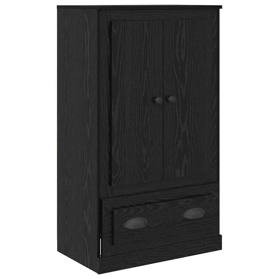Haut Armoire avec tiroir 3 pcs Chêne noir Bois d'ingénierie - 7