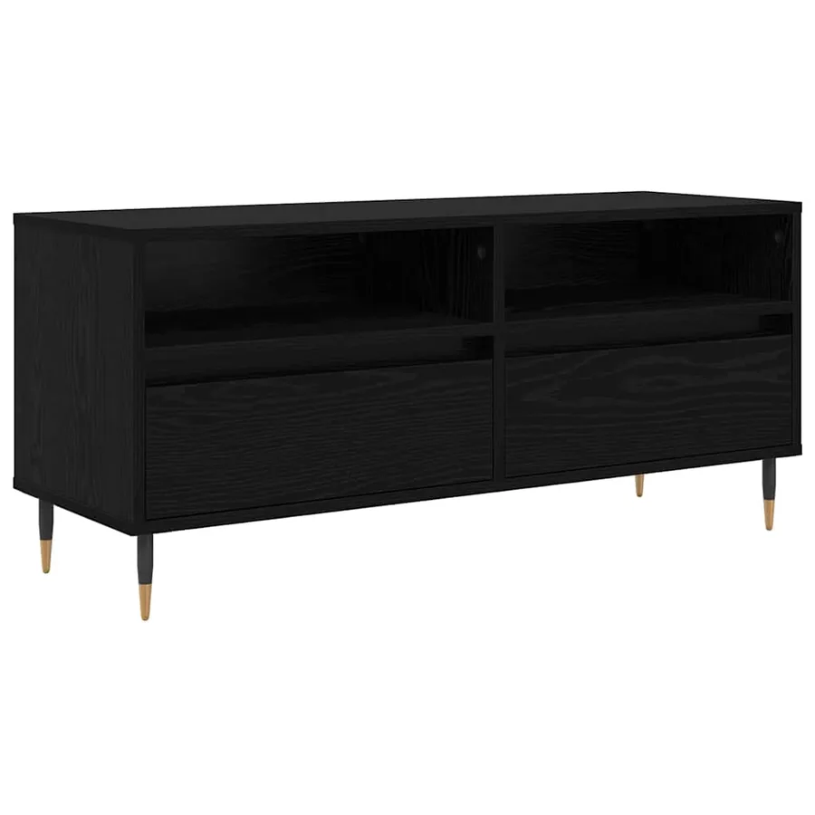 Meuble TV avec tiroir Chêne noir 100 x 34,5 x 44,5 cm - 2