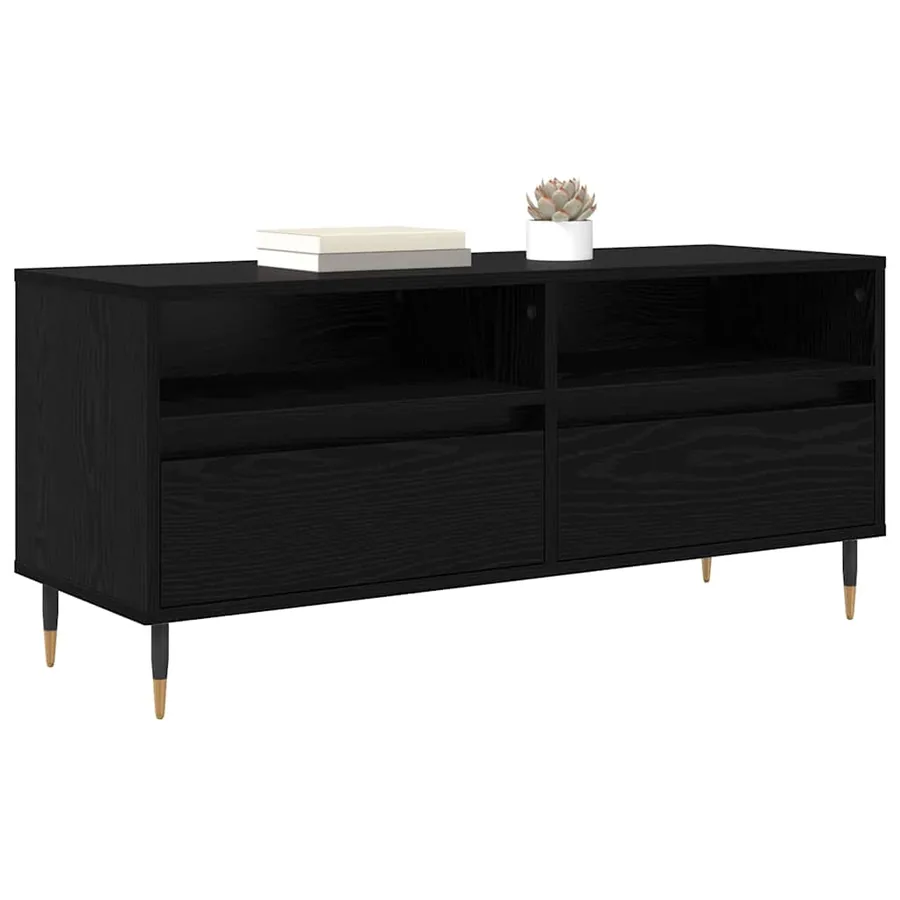 Meuble TV avec tiroir Chêne noir 100 x 34,5 x 44,5 cm - 3
