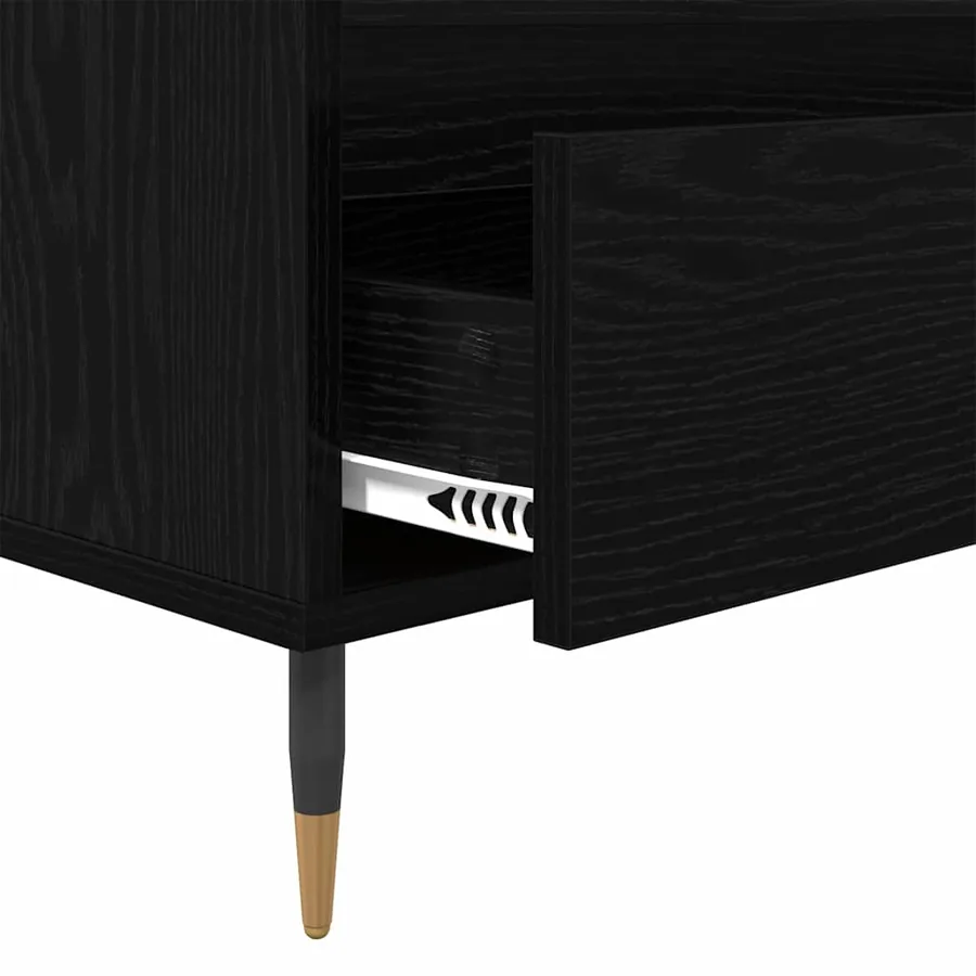 Meuble TV avec tiroir Chêne noir 100 x 34,5 x 44,5 cm - 9