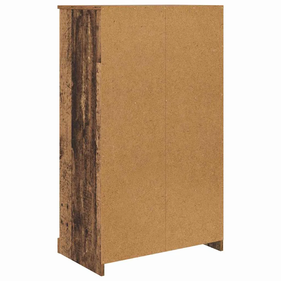 Haut Armoire avec tiroir 3 pcs Bois Ancien Bois d'ingénierie - 11