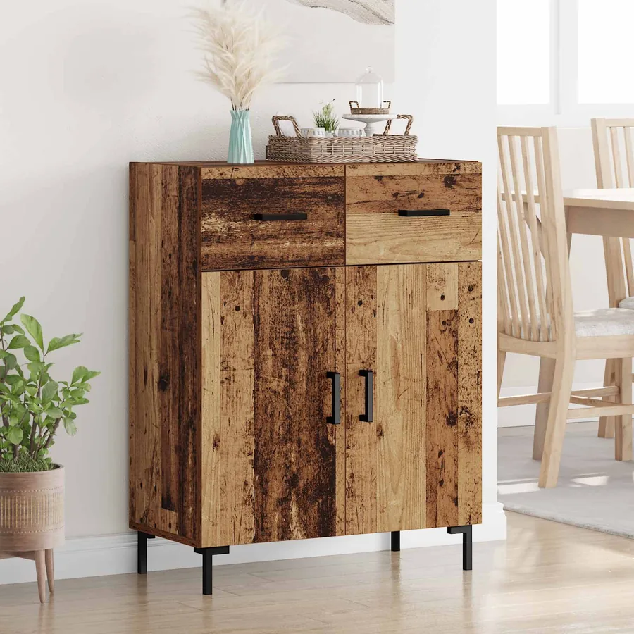 Buffet Bois ancien 69,5 x 34 x 90 cm Bois d'ingénierie