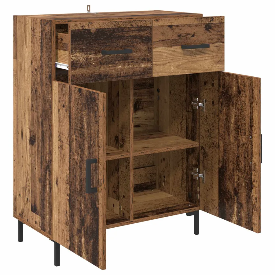 Buffet Bois ancien 69,5 x 34 x 90 cm Bois d'ingénierie - 5