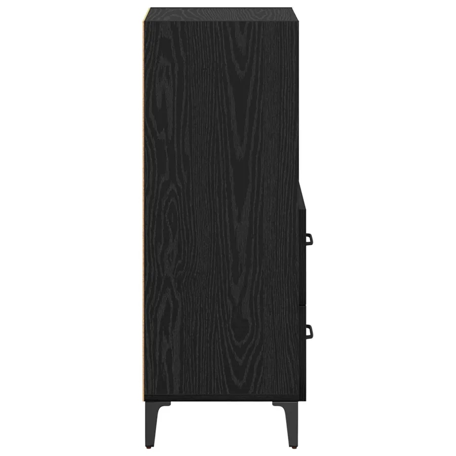 Buffet Chêne noir 34 x 34,5 x 90 cm Bois d'ingénierie - 7