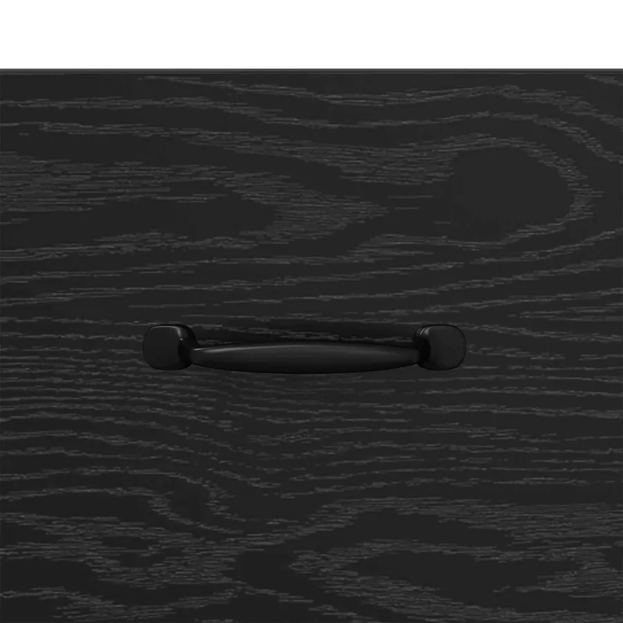 Buffet Chêne noir 34 x 34,5 x 90 cm Bois d'ingénierie - 8