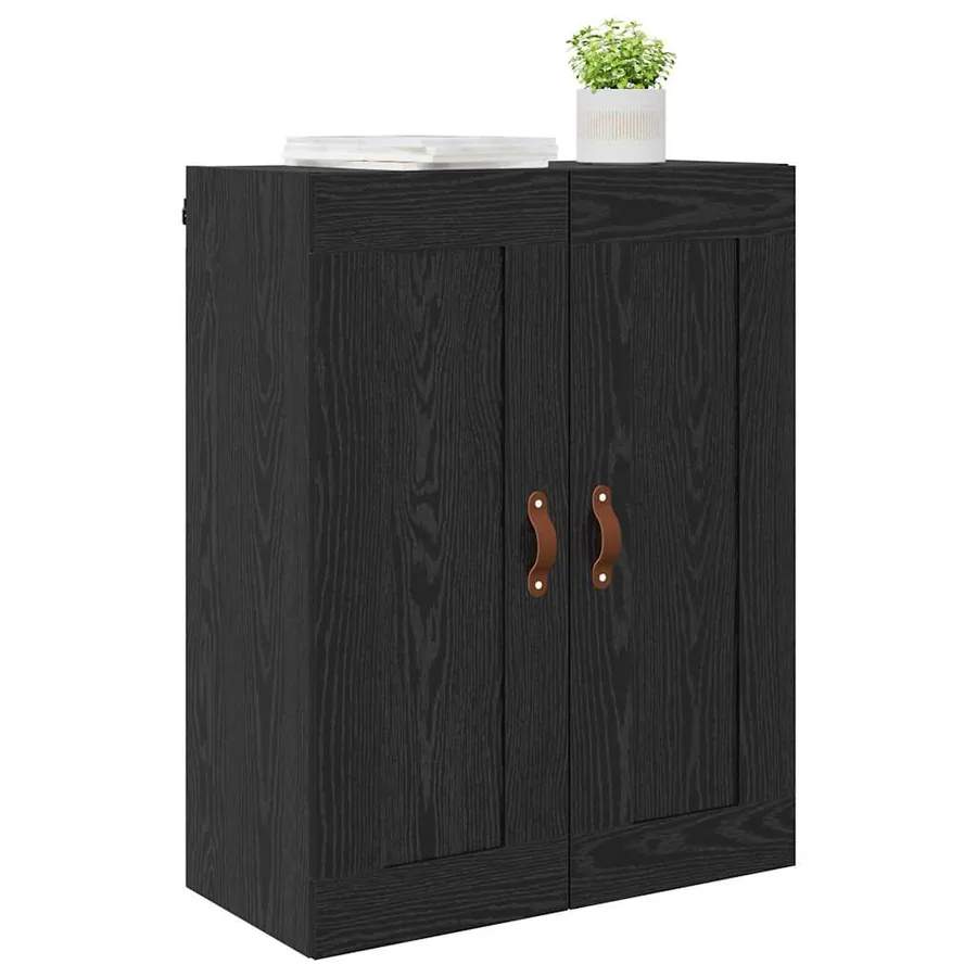 Meuble mural Chêne noir 69,5 x 34 x 90 cm Bois d'ingénierie - 3