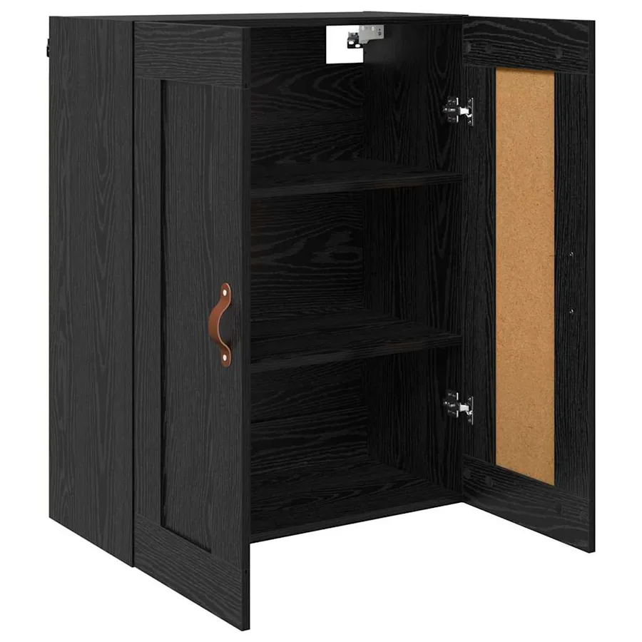 Meuble mural Chêne noir 69,5 x 34 x 90 cm Bois d'ingénierie - 5