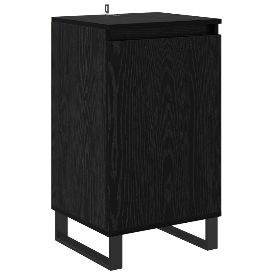 Buffet Chêne noir 40 x 35 x 70 cm Bois d'ingénierie - 2