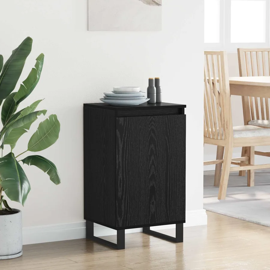Buffet Chêne noir 40 x 35 x 70 cm Bois d'ingénierie - 4
